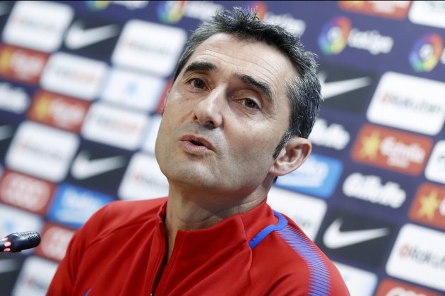 Ernesto Valverde entrenador Barça rueda prensa EFE