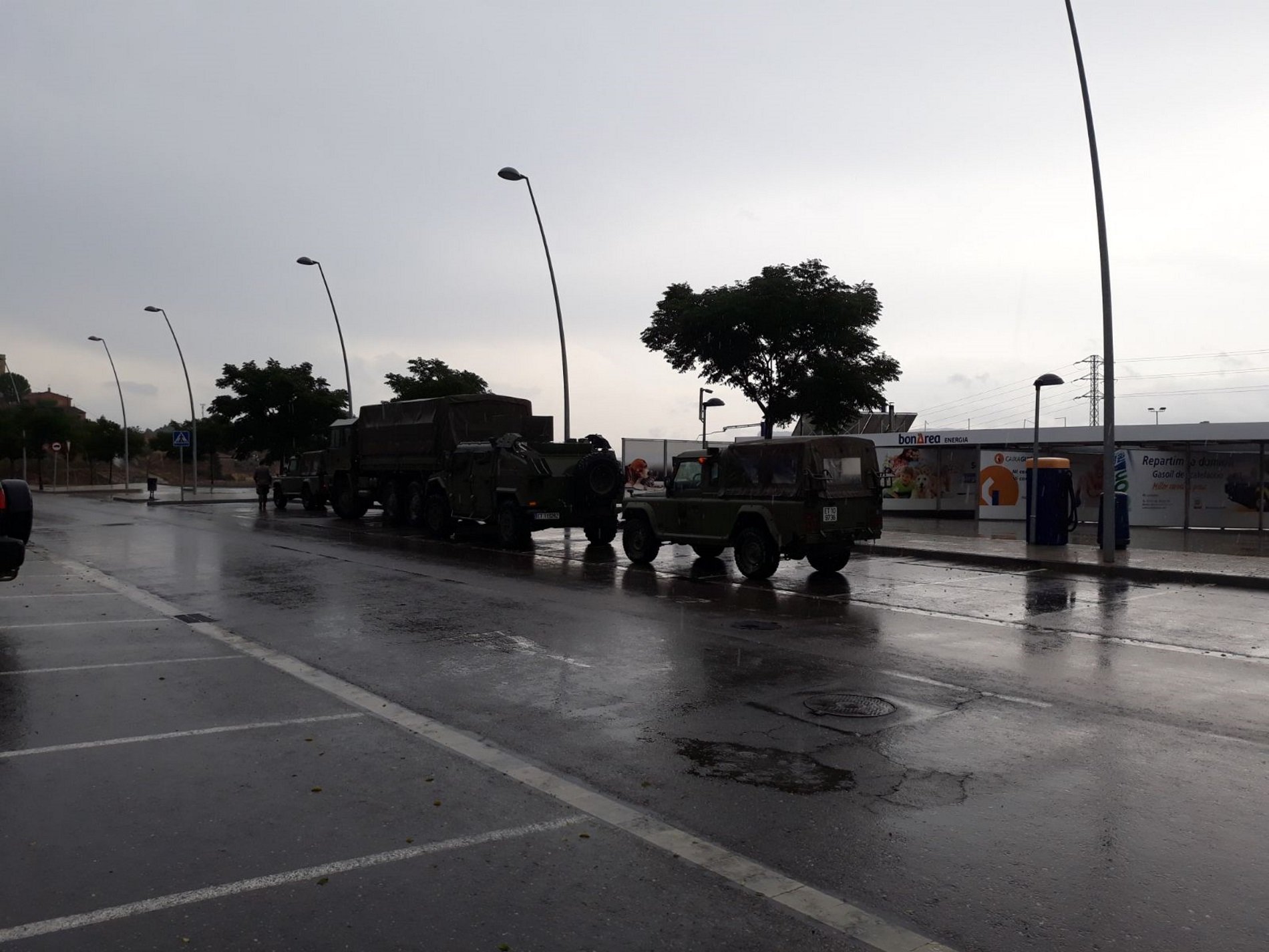 Militars en trànsit a les carreteres catalanes