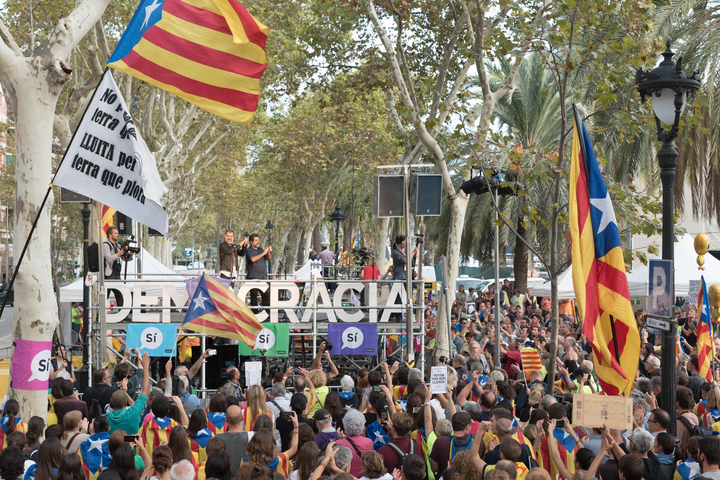 Manifestació amb espelmes a les 20 h a Barcelona per la llibertat dels Jordis
