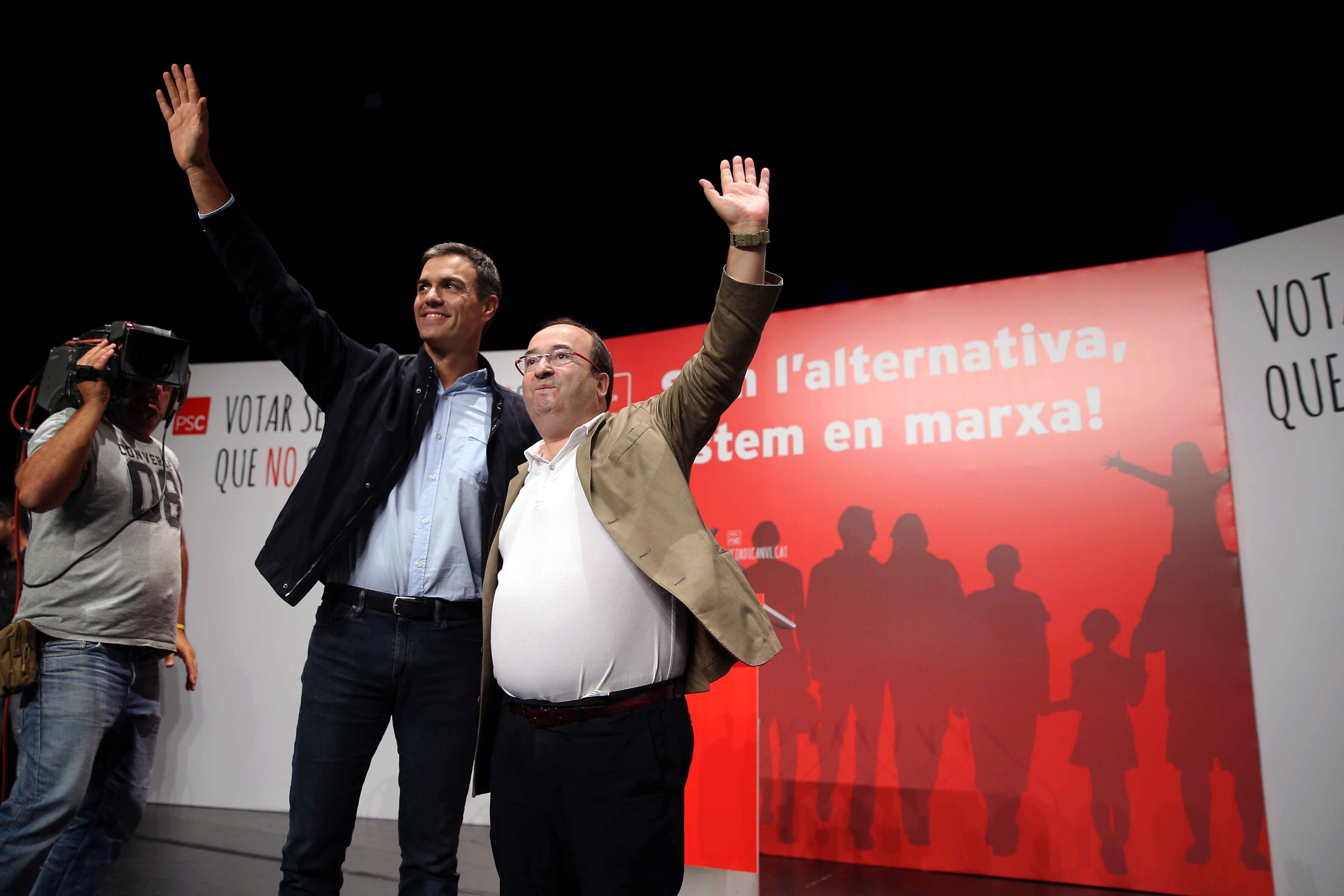 Sánchez, sobre el 1-O: "Quieren disfrazar de urnas un acto no democrático"