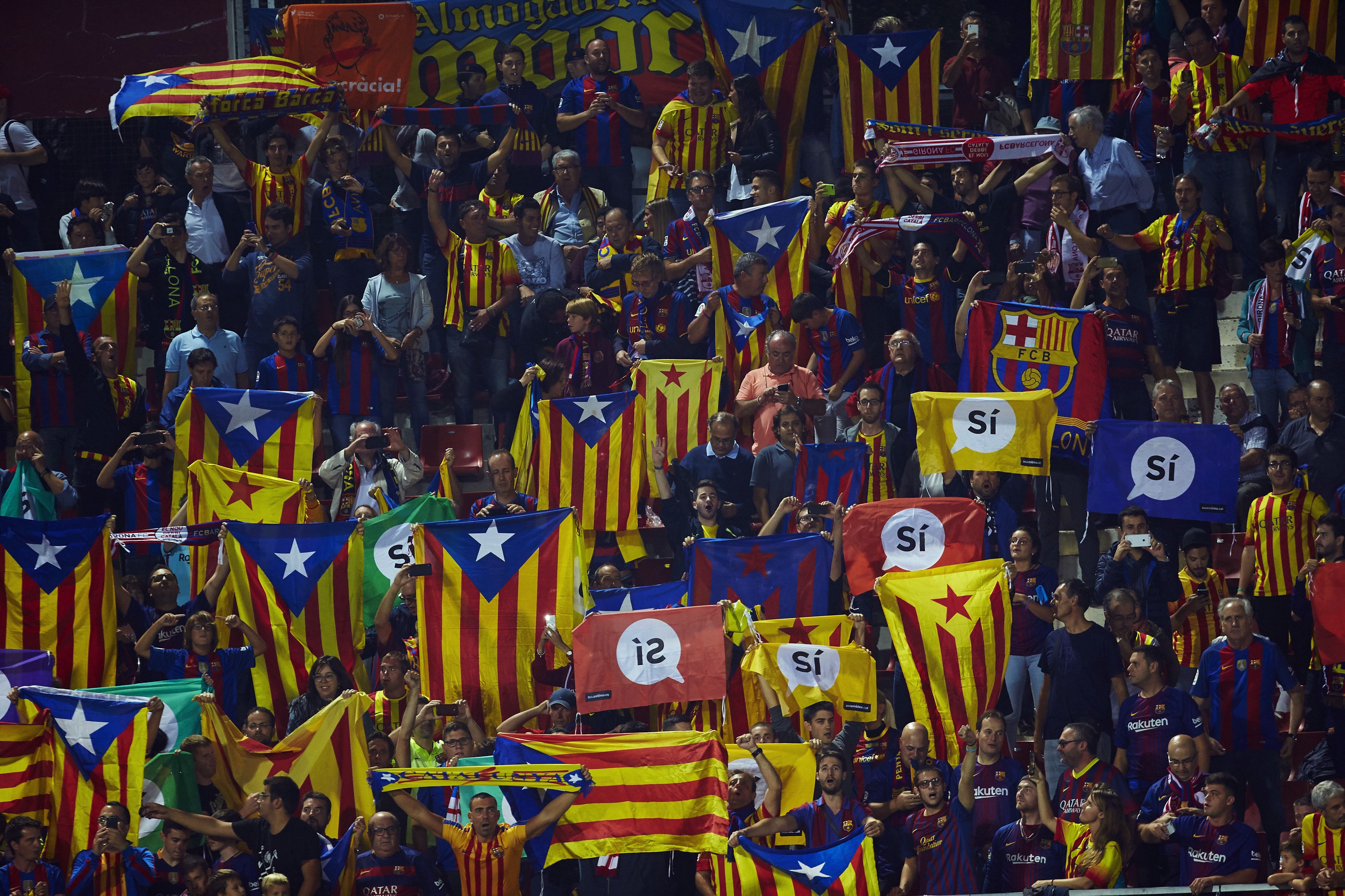 Contundent resposta de ProSeleccions per la prohibició de l'estelada al Girona-Barça