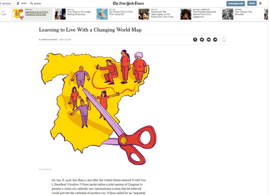 'The New York Times': "Learning to Live With a Changing World Map"