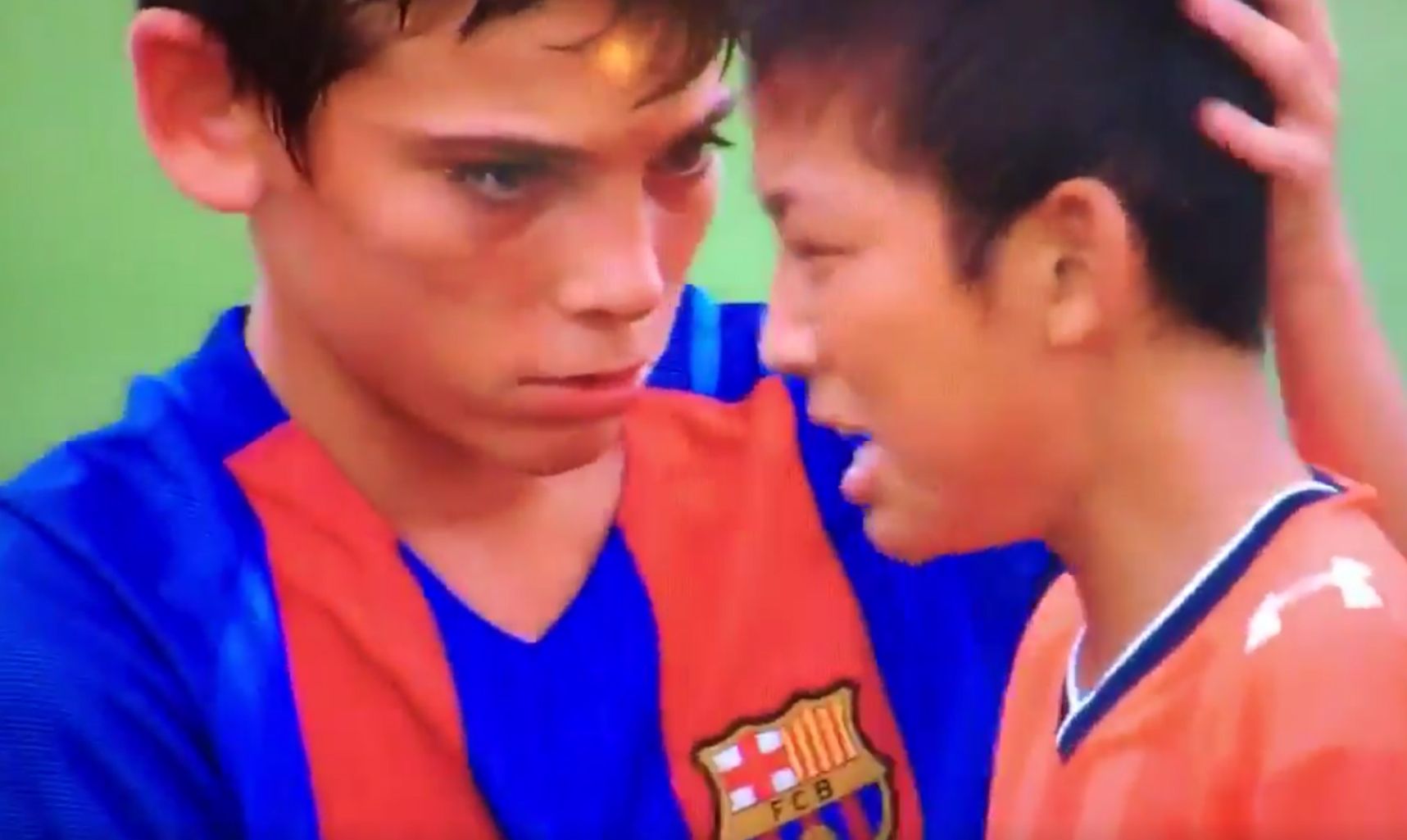 Lliçó d'esportivitat de l'Infantil del Barça