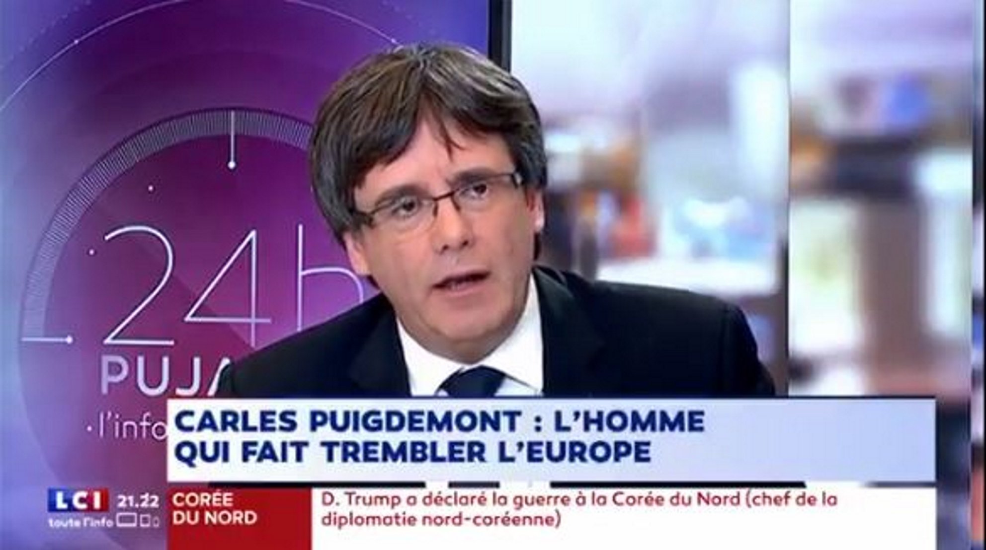 Puigdemont habla en la TV francesa de cómo negociará la independencia