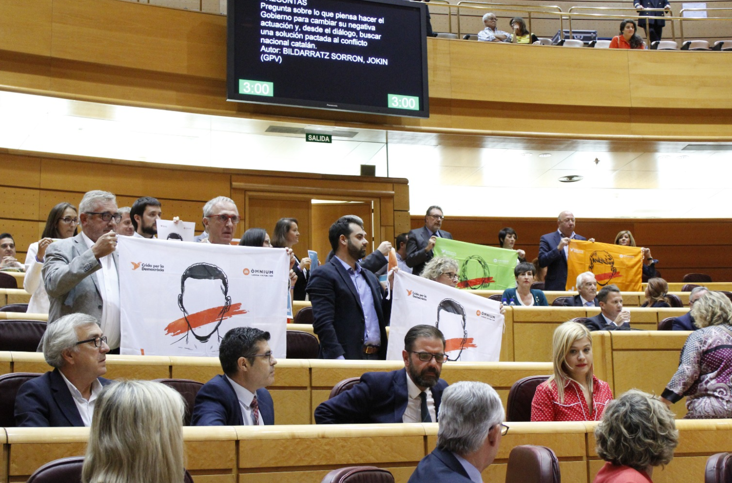 ERC y PDeCAT denuncian en el Senado la "falta de democracia" en España