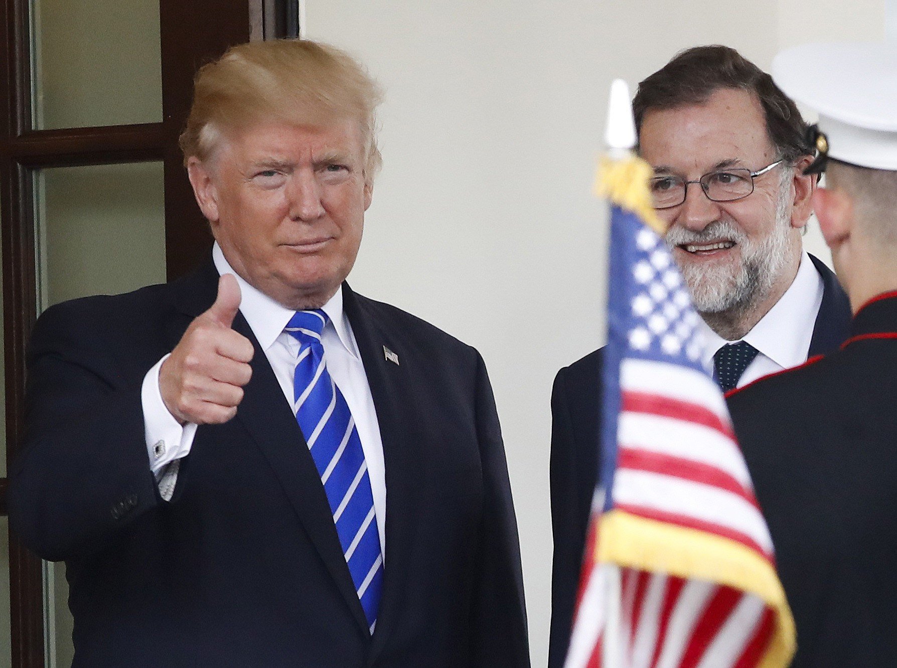 Trump: "I think the people would be very much opposed" to there not being a vote in Catalonia