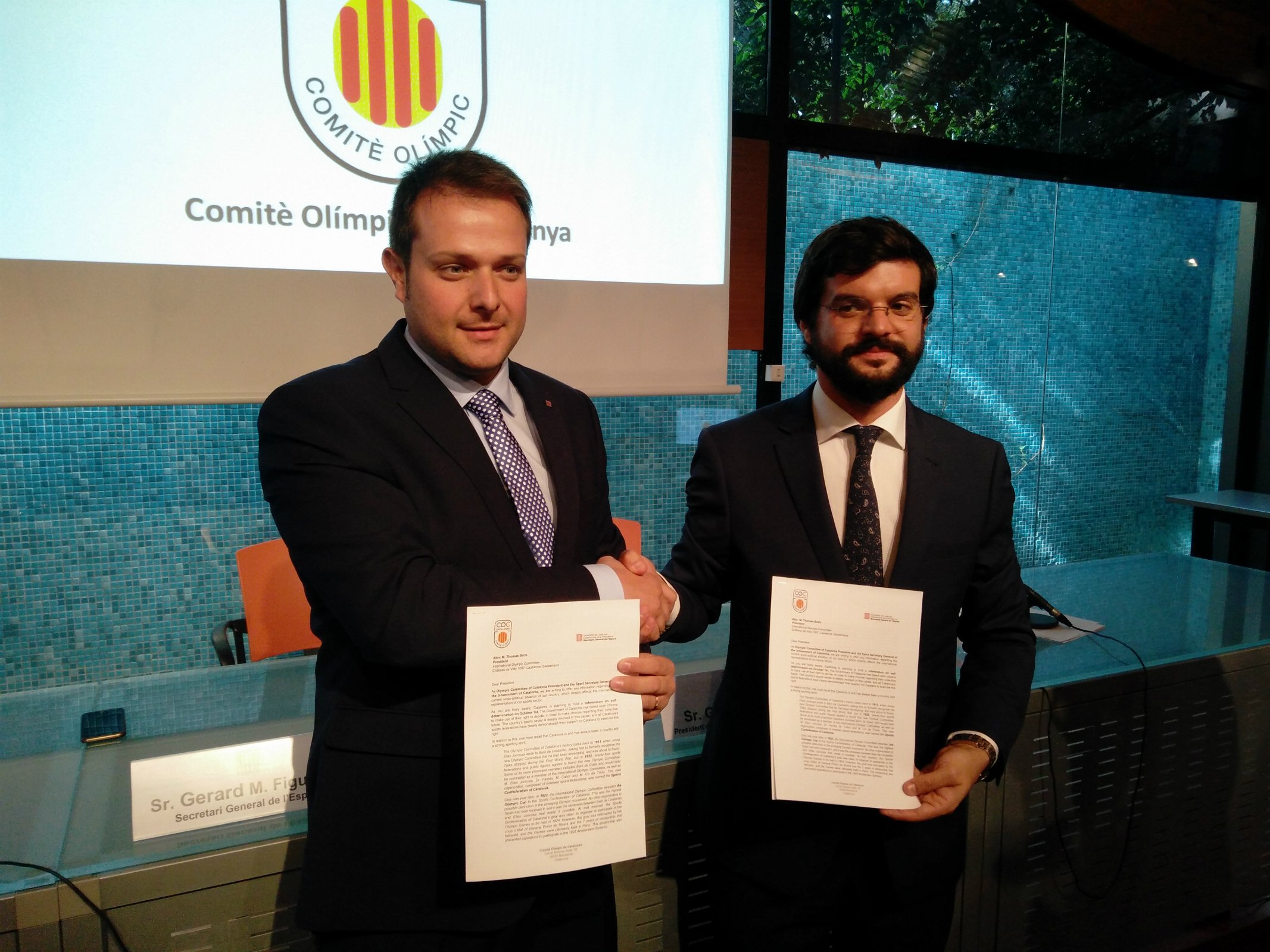 Catalunya pide entrar en el Comité Olímpico Internacional si gana el sí al referéndum