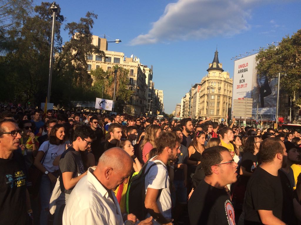 Acte central dels universitaris en defensa del referèndum
