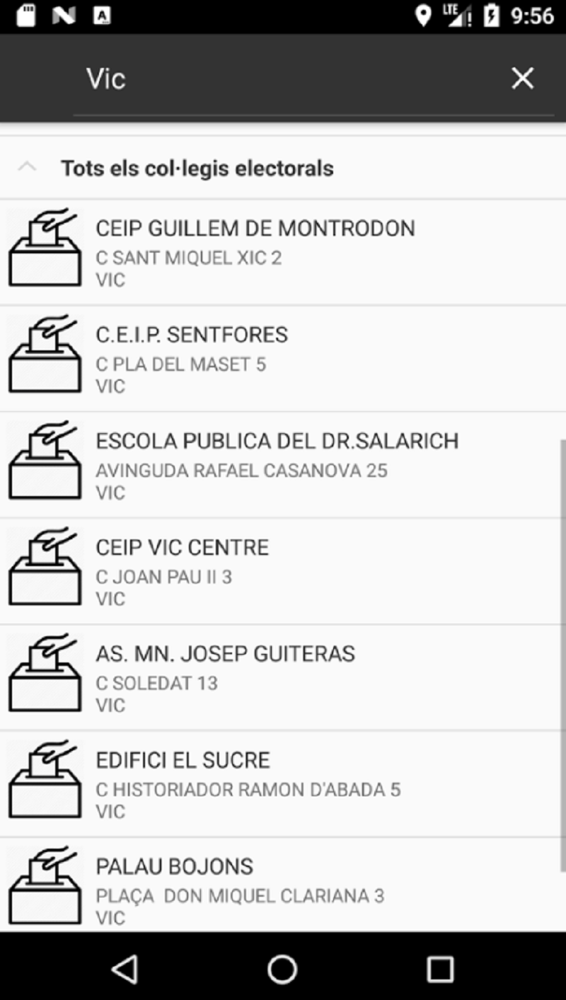 Puigdemont anuncia una 'app' per consultar on votar l'1-O