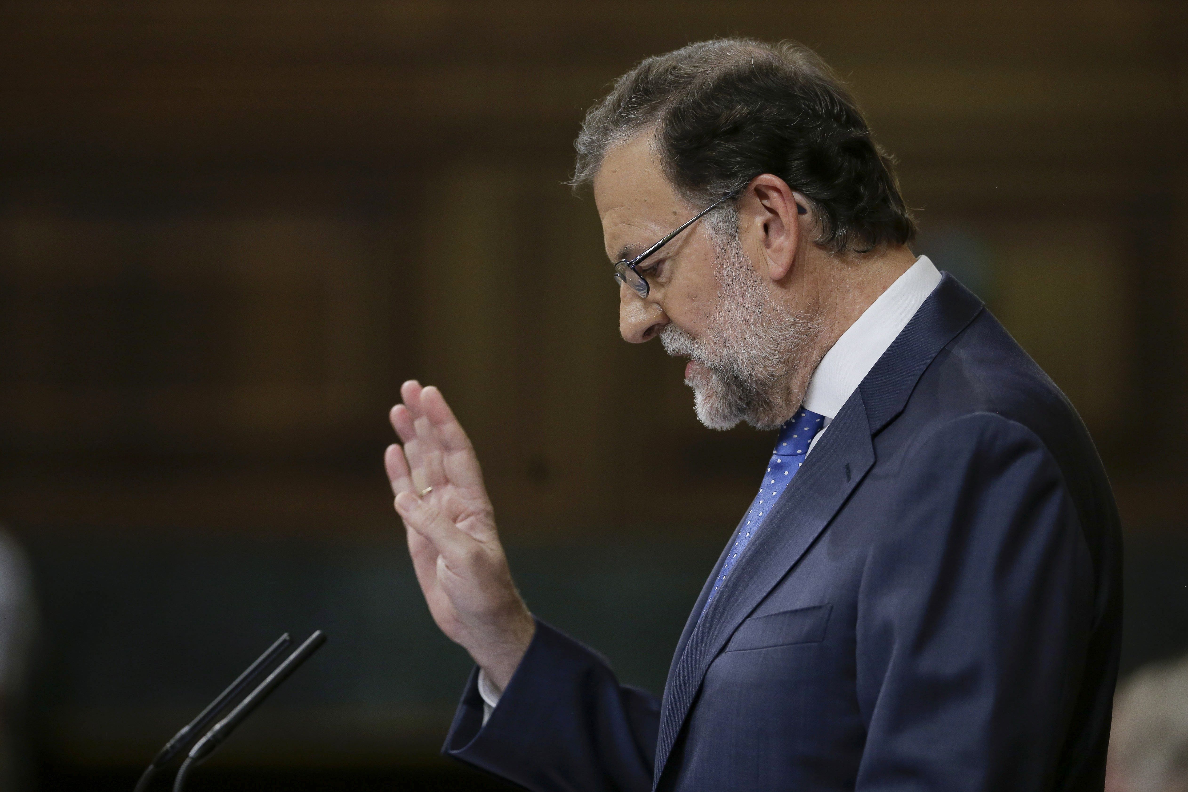 Rajoy replica en el minuto 17:14 al "desafío" de Catalunya