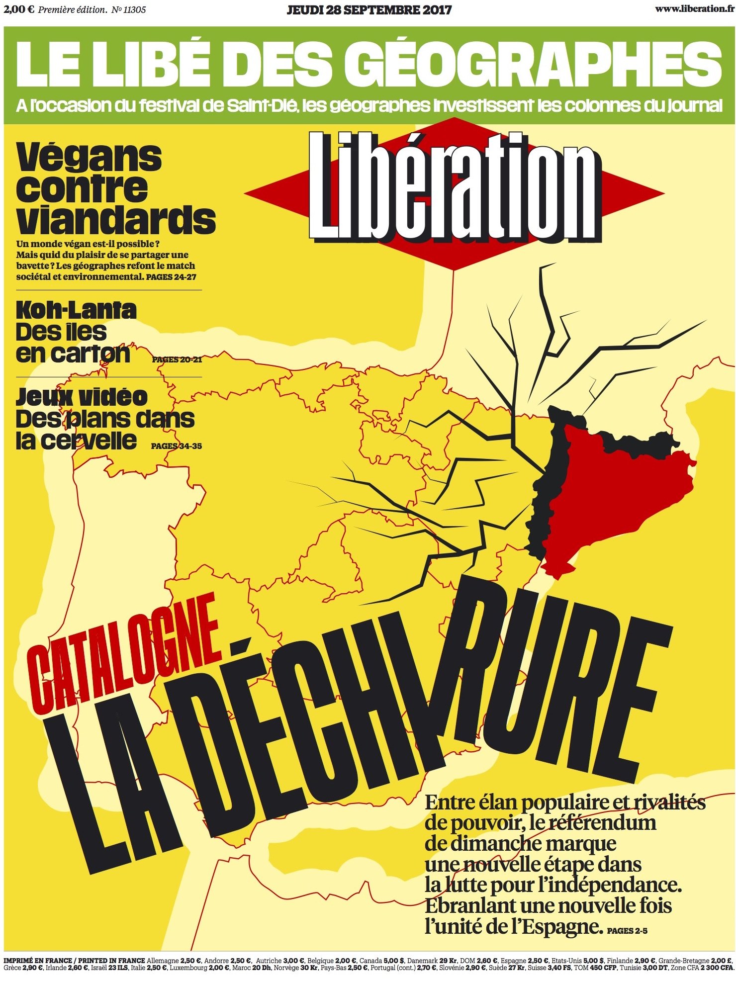 'Libération': "¿Por qué el gobierno español no deja hacer el referéndum?"