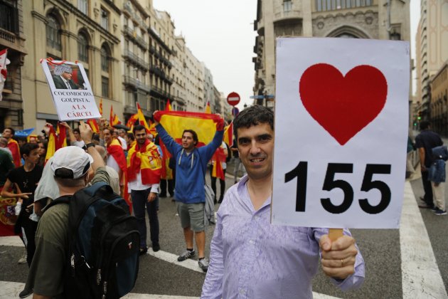 Manifestació espanyolista Barcelona contra l'1-O / Sergi Alcàzar