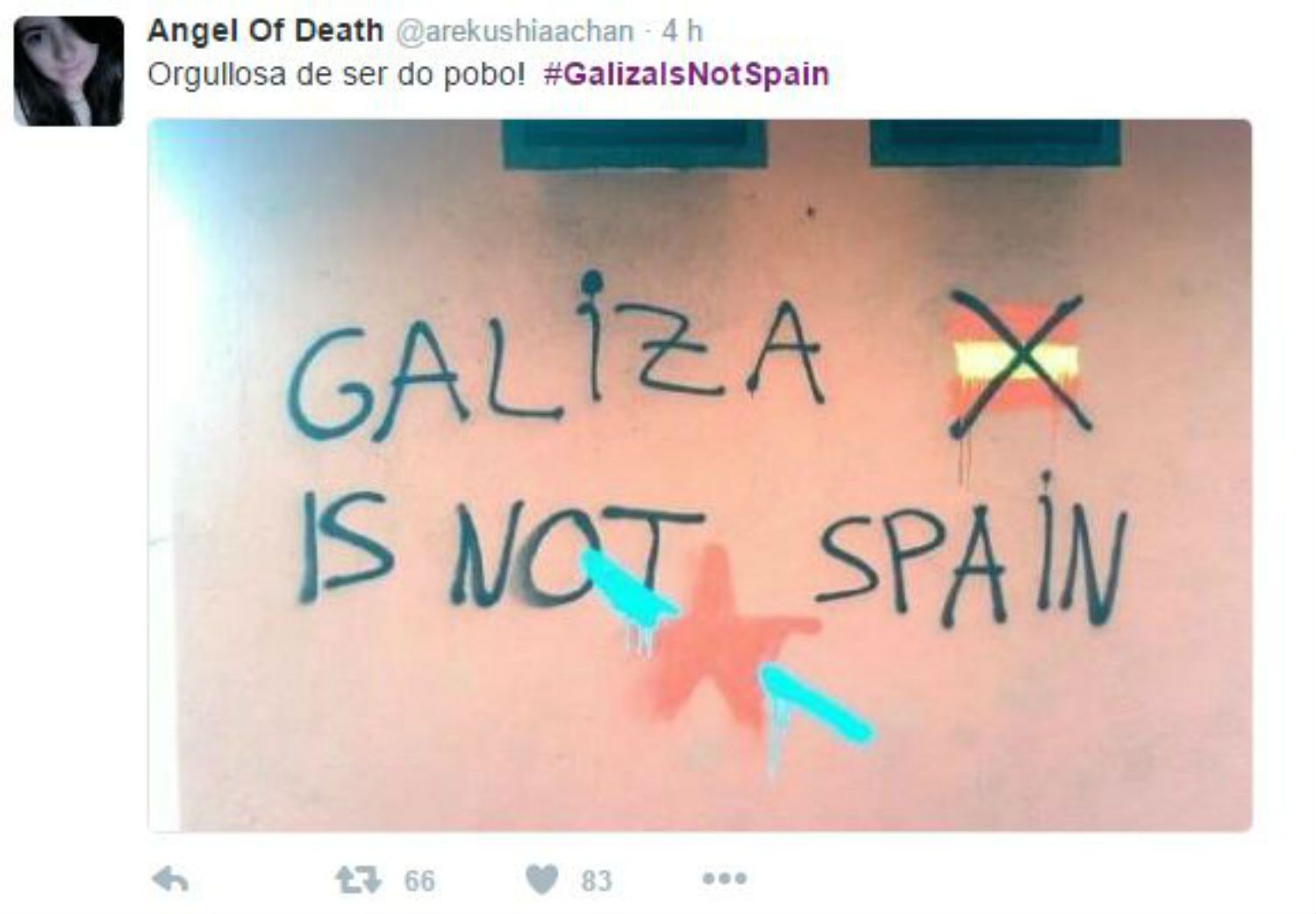 Galícia treu pit: #GalizaIsNotSpain ja és trending tòpic