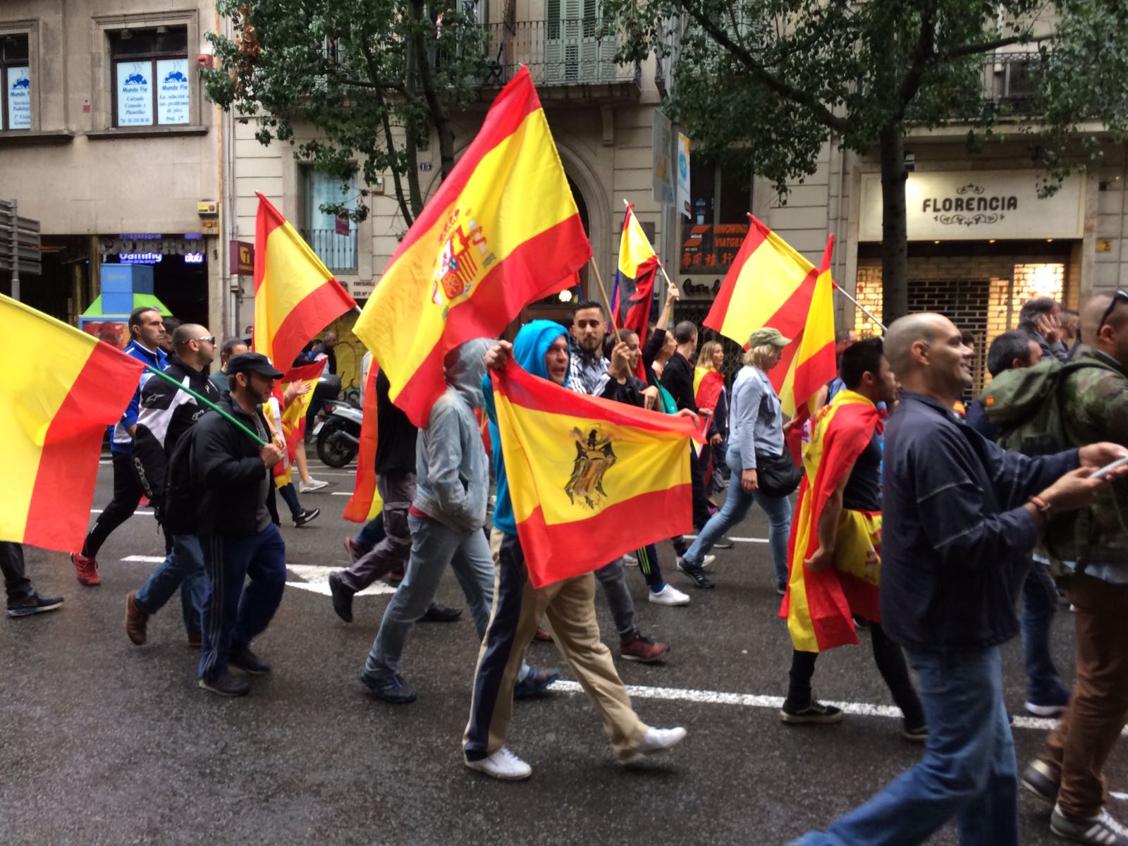 Agressió ultra a un independentista a Barcelona