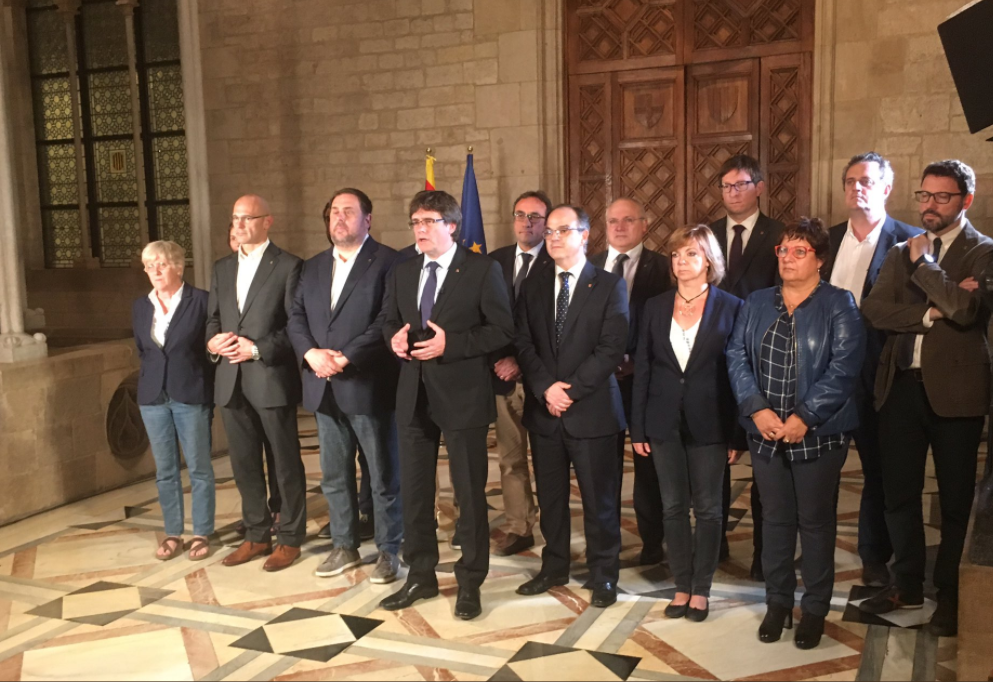 Puigdemont will take a declaration of independence to the Catalan Parliament