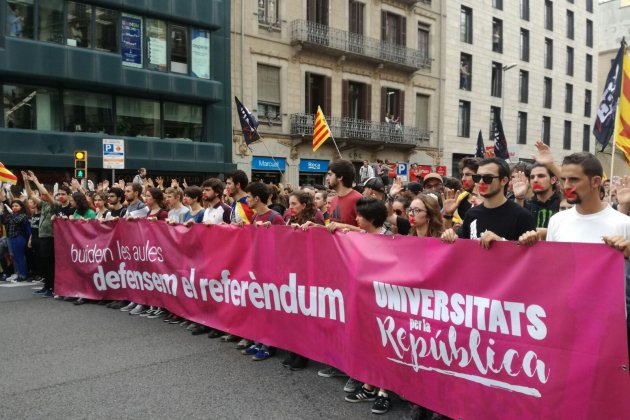 Manifestación universitario centro Barcelona / Marc Bleda