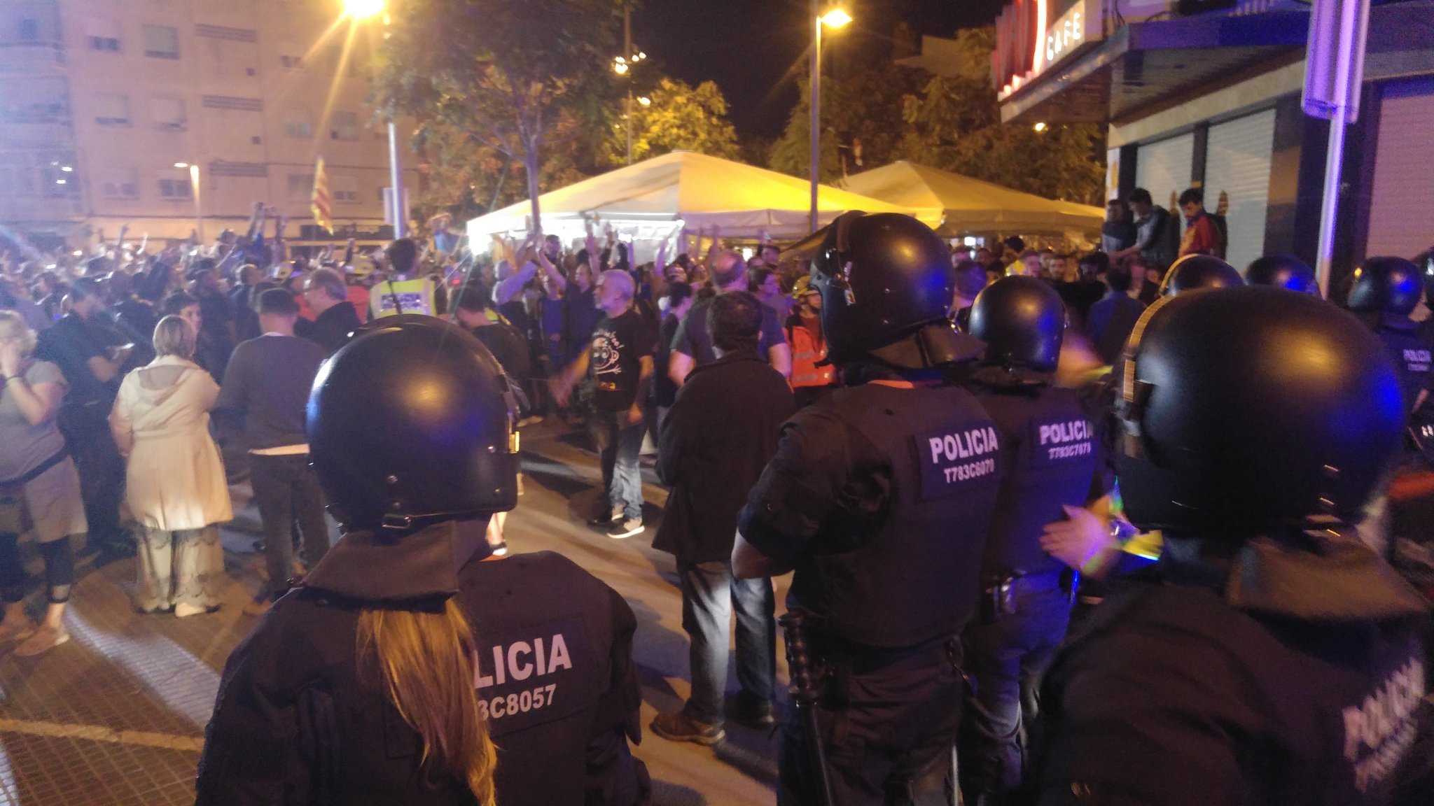 Pineda també expulsarà la policia espanyola, després de l'oposició veïnal