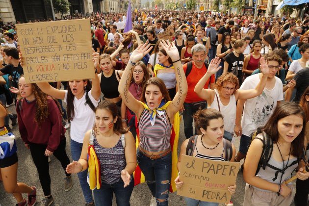 Manifestació estació frança / Sergi Alcàzar