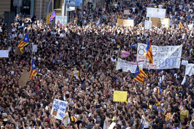 Manifestació Via Laietana / Laura Gómez
