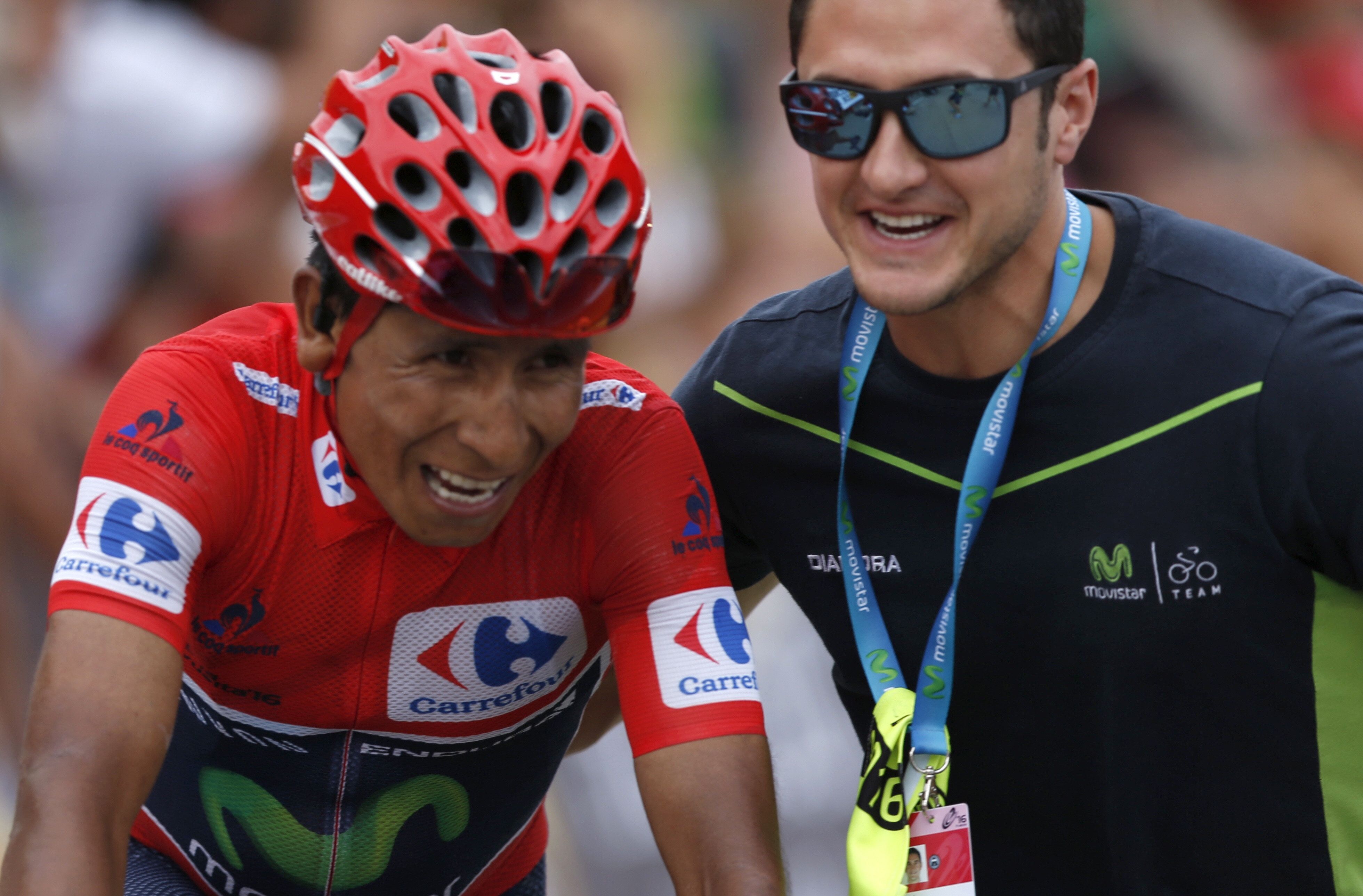 Quintana s'adjudica mitja Vuelta en una etapa històrica