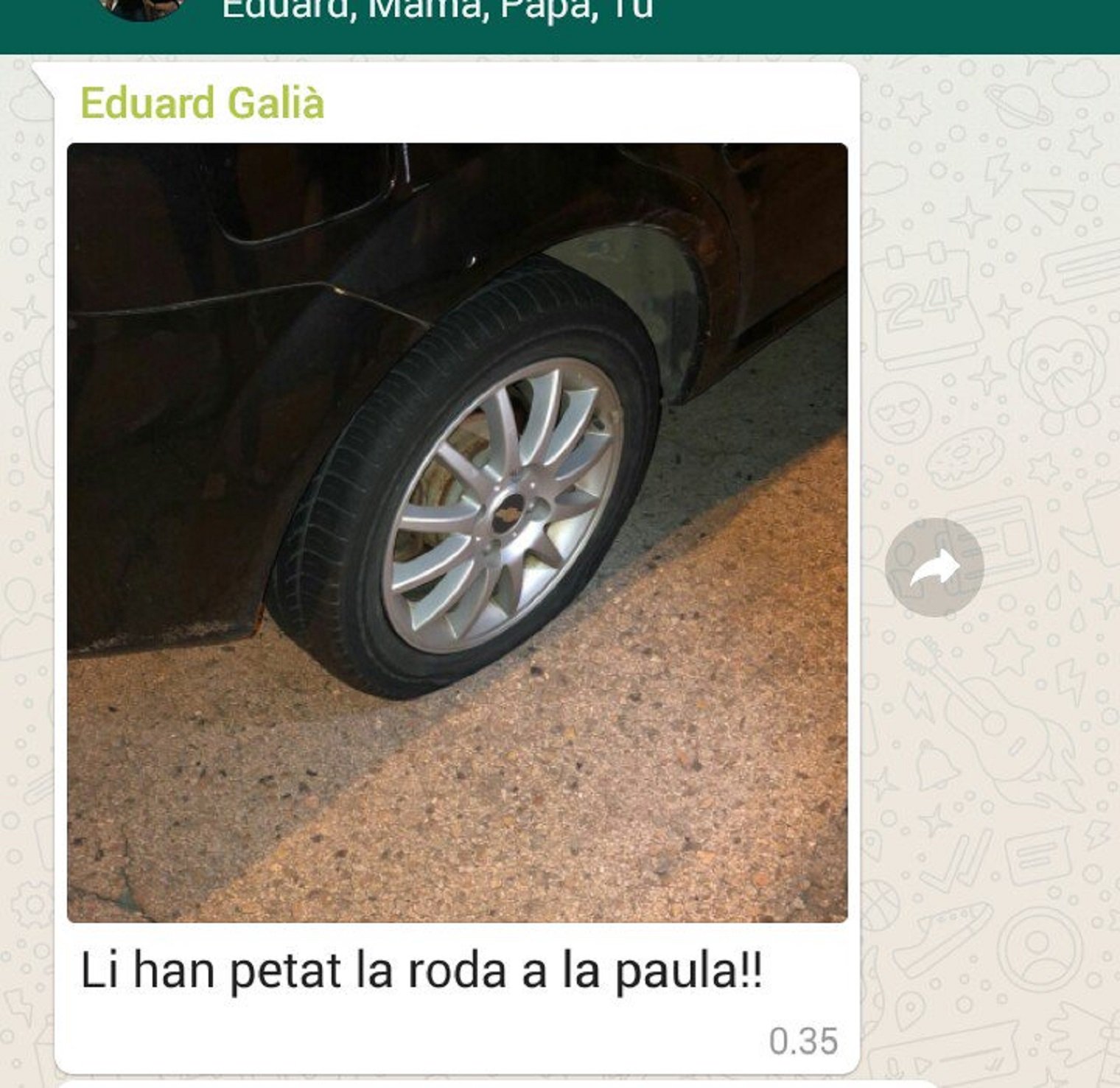 Tornen a punxar rodes de cotxes a Girona i la Granada del Penedès