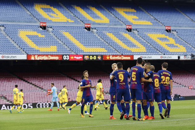 Barça Las Palmas celebracio gol EFE