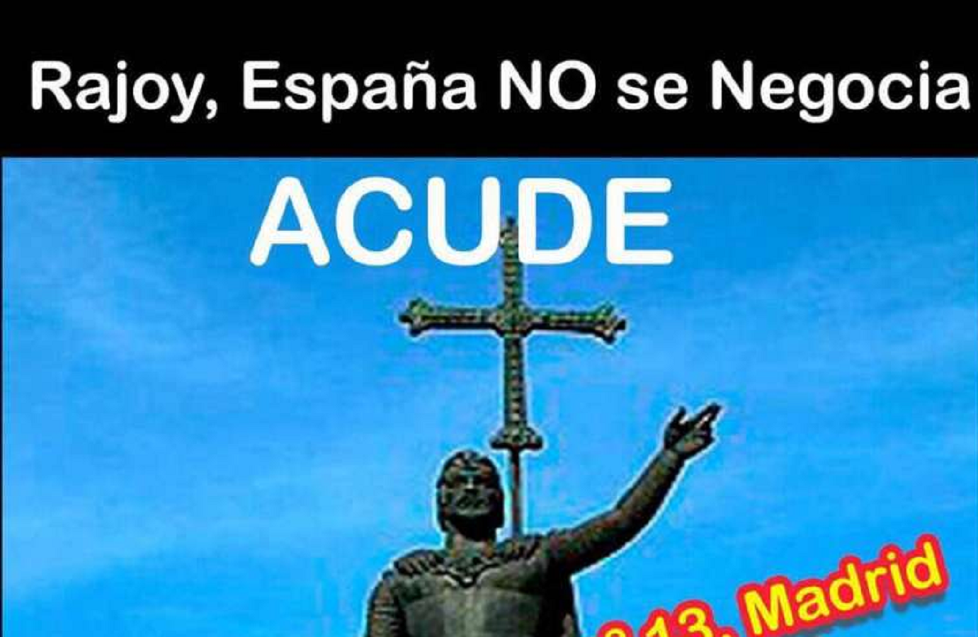 "Guardia Civil, empuña tu fusil", el càntic d'una protesta ultra a Madrid