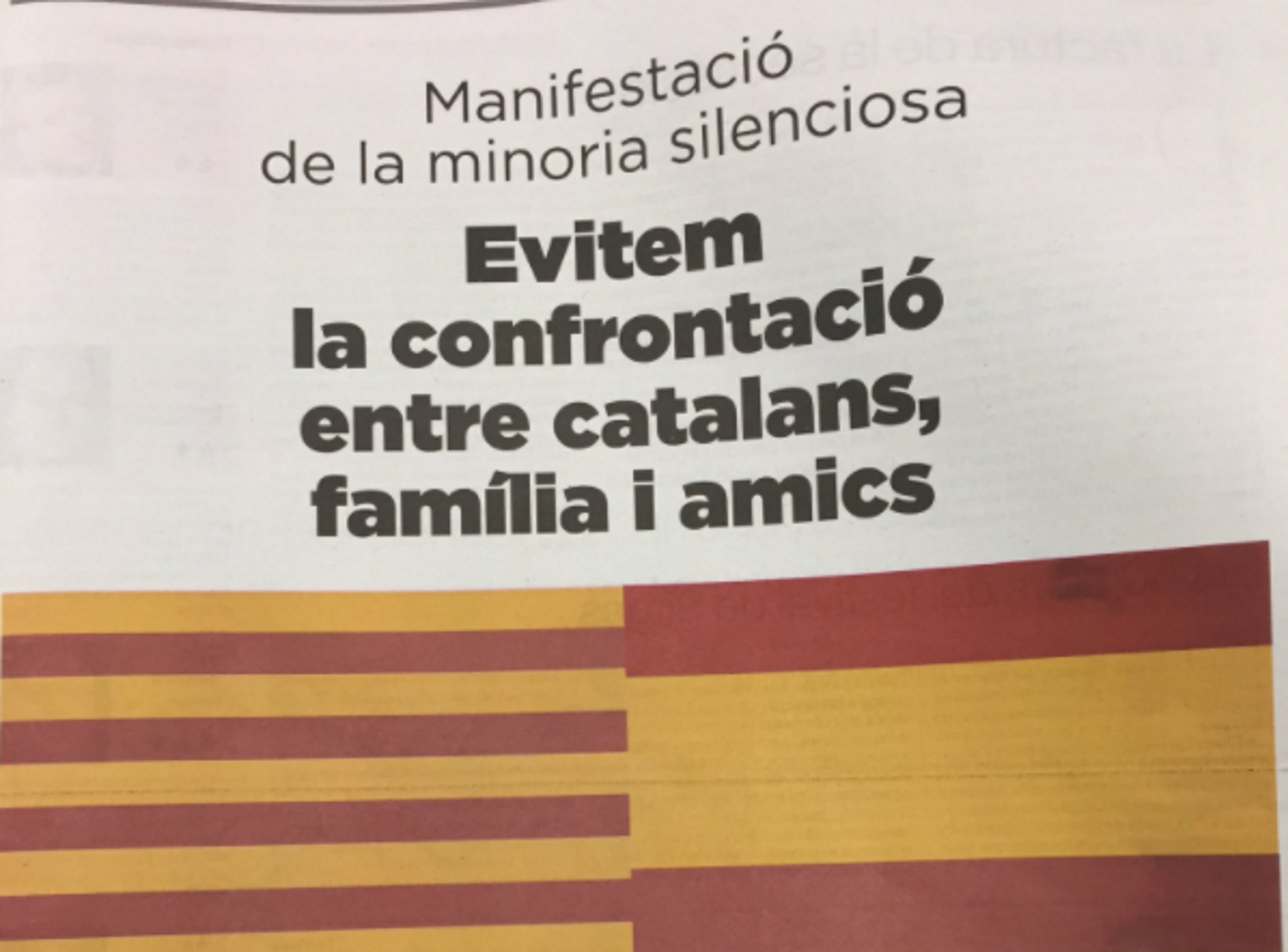 Los organizadores de la 'mani' españolista se equivocan y admiten que son "minoría"