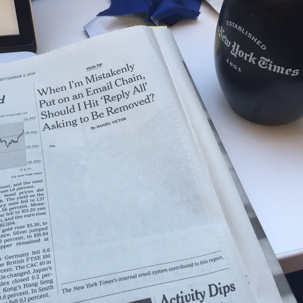 Este es el artículo más corto de la historia del periodismo