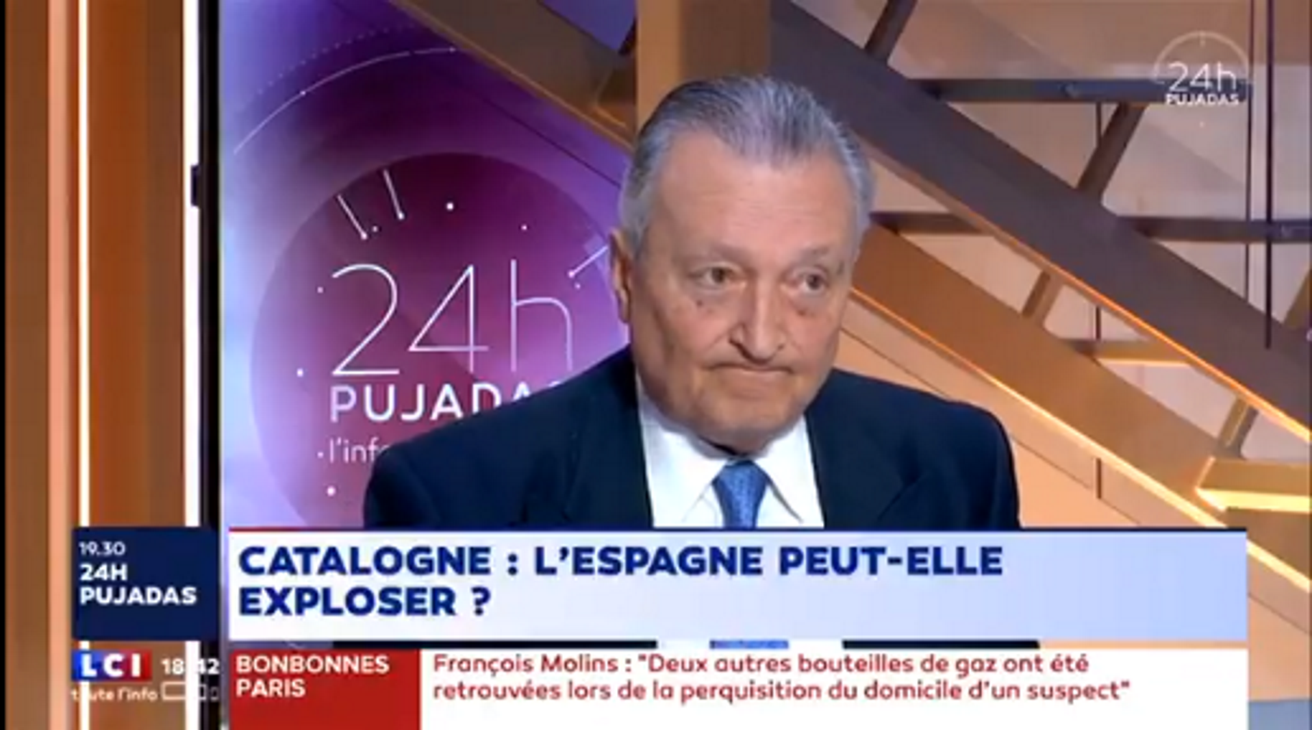 Martí Anglada, en la TV francesa: "En Francia la policía no te espera en el colegio con porras"