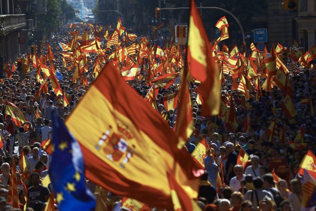 Manifestació espanyolista Barcelona - EFE Manifestació espanyolista Barcelona - EFE