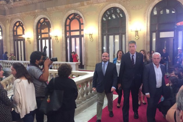 diputats PP arribada Parlament    Carlota Camps