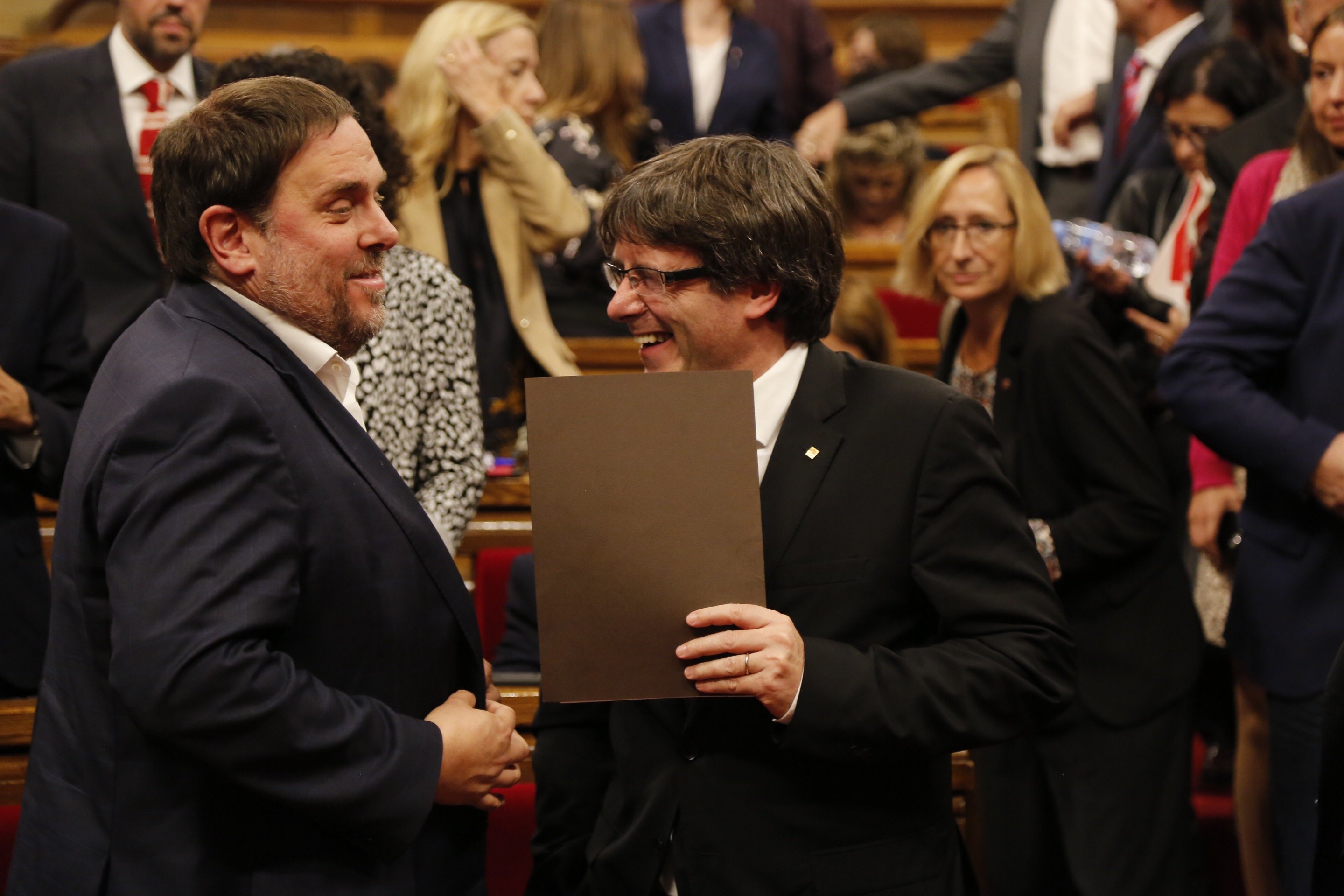 Puigdemont ironitza sobre l'adoctrinament a les escoles catalanes