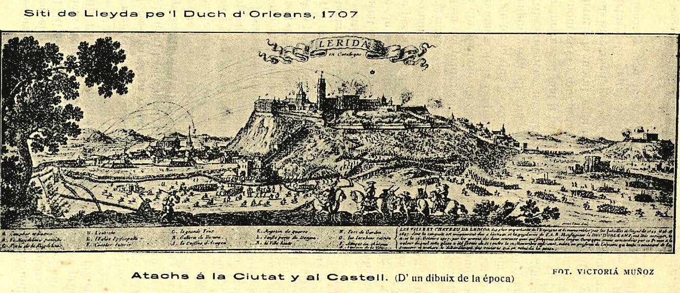 L’exèrcit borbònic redueix Lleida a foc i cendra