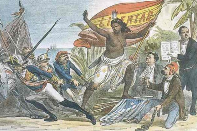Independencia de Cuba, revista la flaca, 1873.