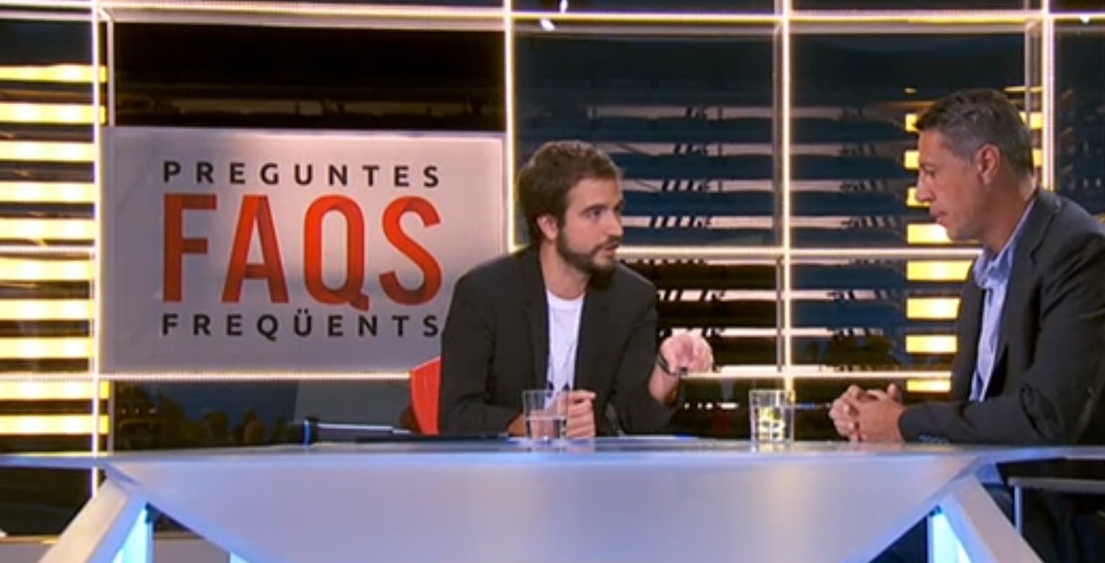 El periodista Ricard Ustrell a Albiol: "¿El sábado que viene tendré programa?"