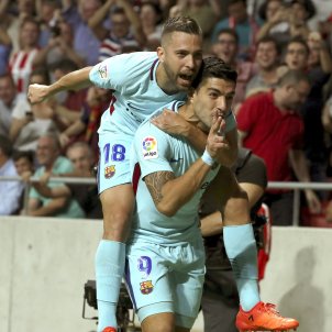 Luis Suarez Jordi Alba celebracio gol Barça Atletic Madrid EFE Luis Suarez Jordi Alba celebracio gol Barça Atletic Madrid EFE