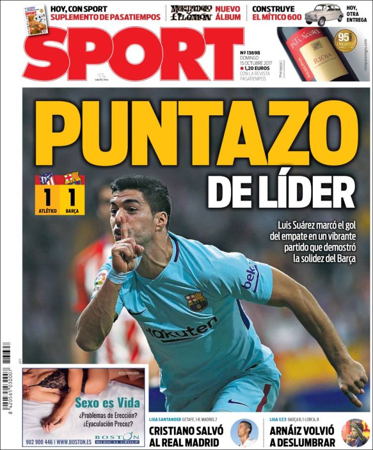 Sport Portada 15 10 2017 Sport Portada 15 10 2017