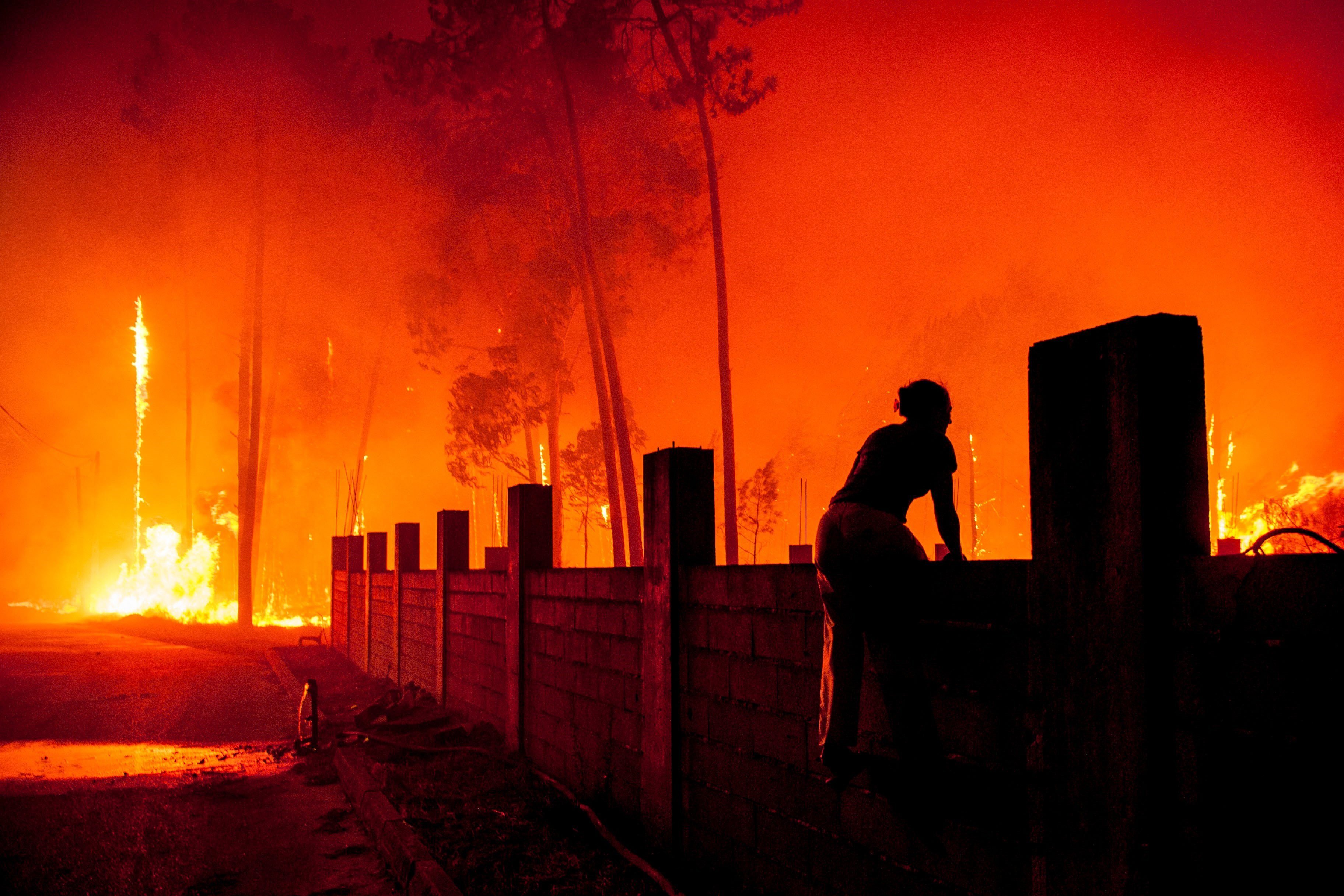 MAPA: Los incendios de Galicia, Asturias y Portugal