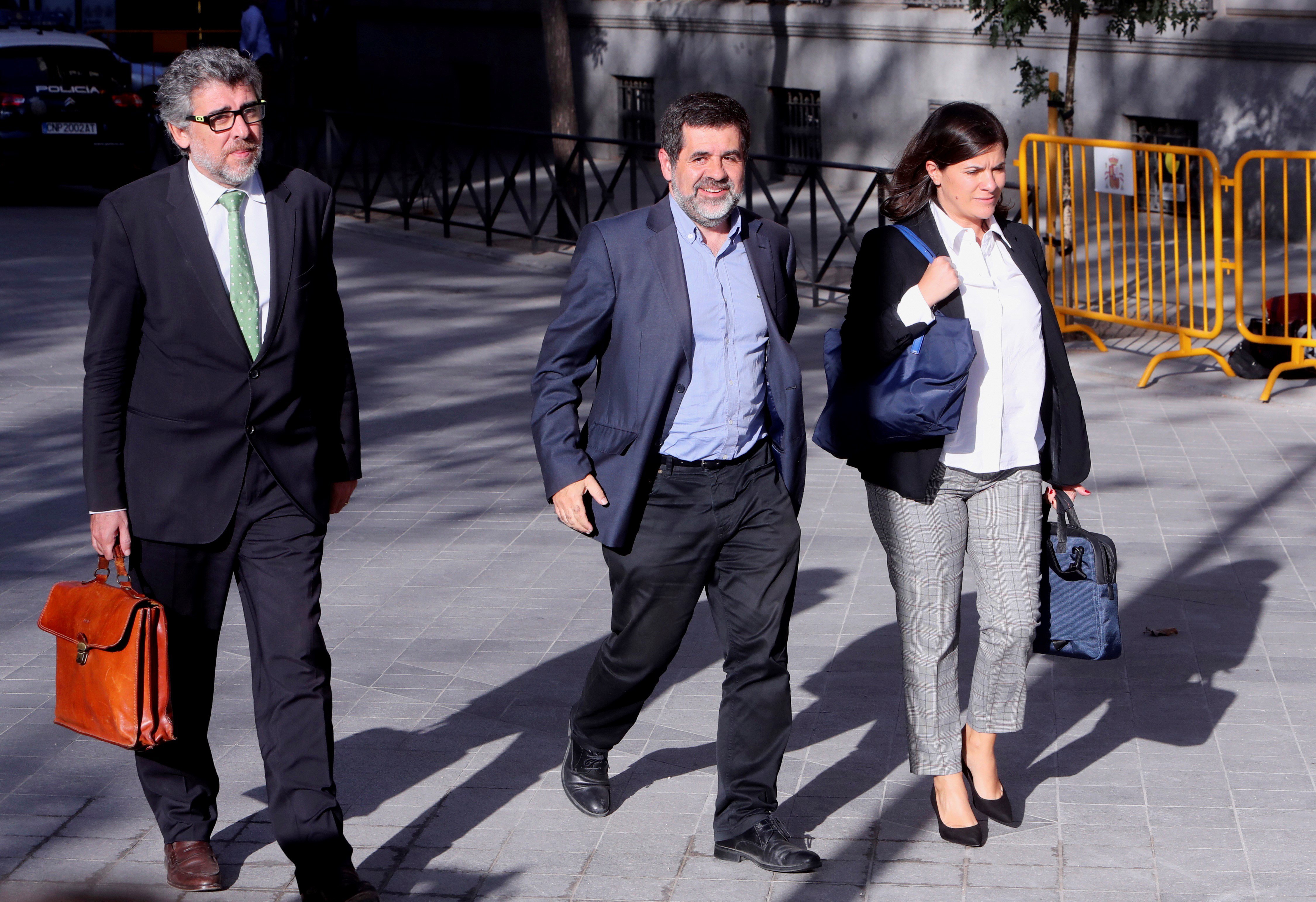 Jordi Sànchez presenta el recurs d'apel·lació al Suprem