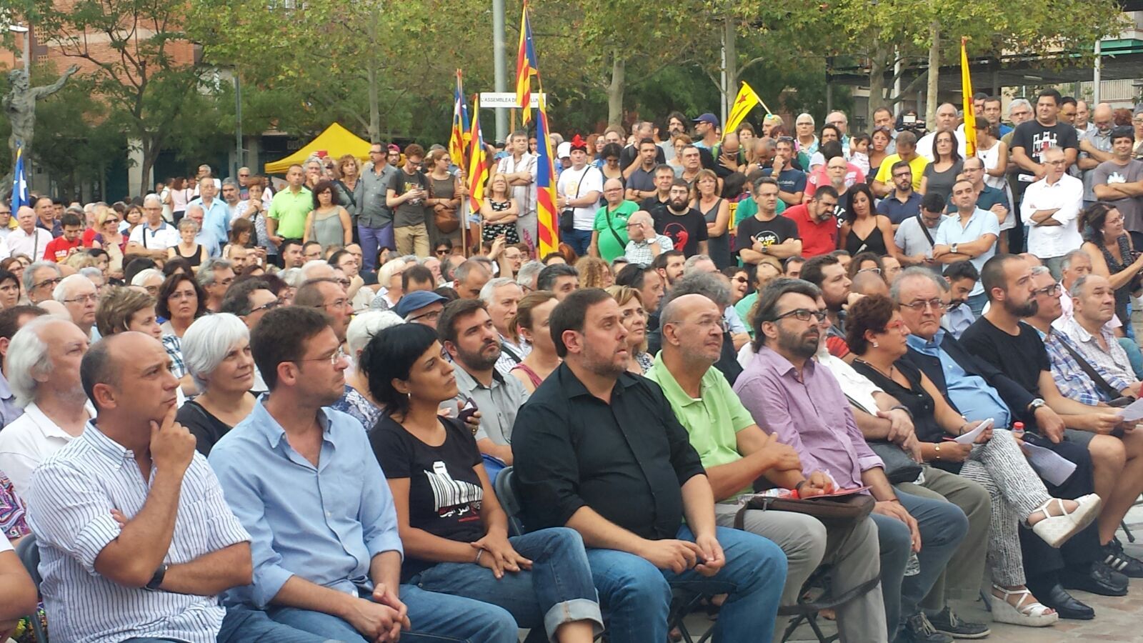 Junqueras, Fachin i Gabriel junts per tancar la commemoració de la Diada del 76
