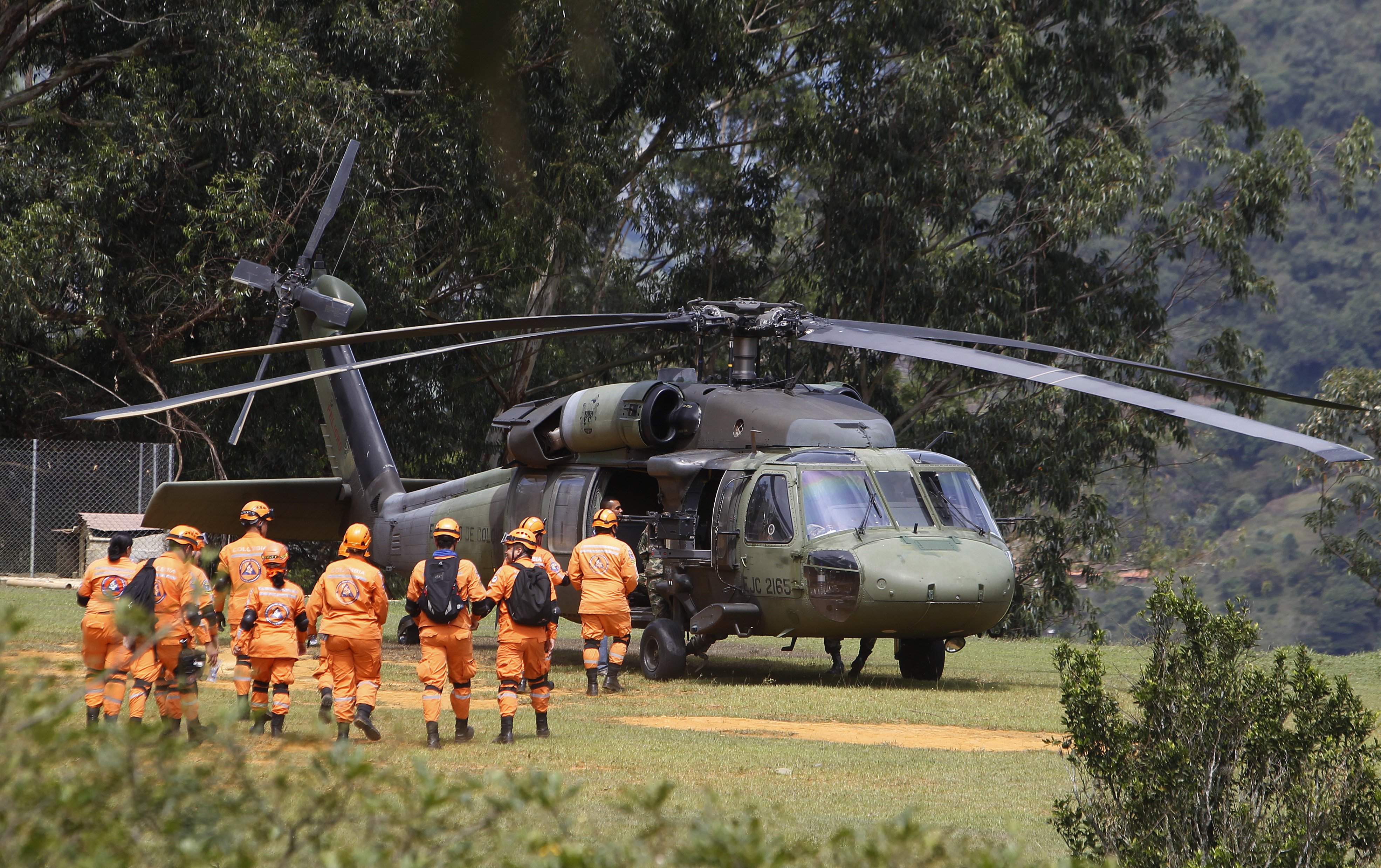 Al menos 10 heridos en el accidente de un helicóptero militar en Colombia