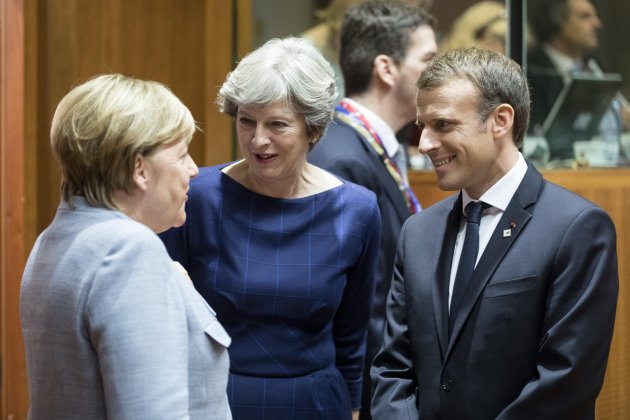 Merkel May Macron Consell Europeu - EFE