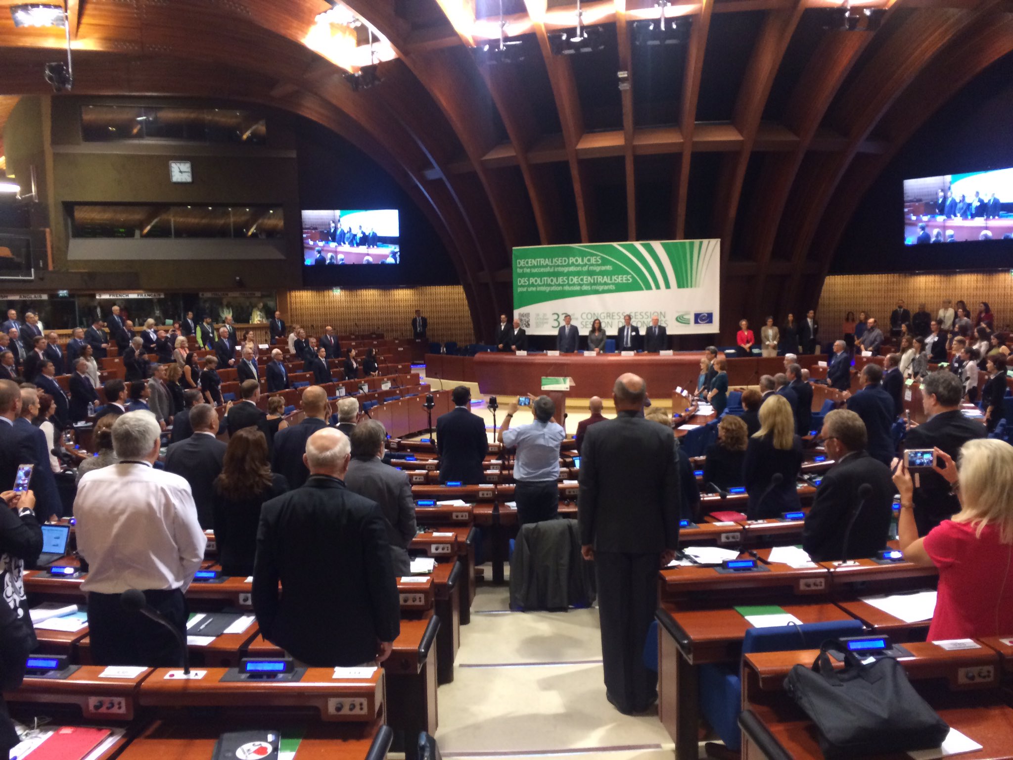 El Congrés del Consell d'Europa crida al diàleg i condemna la violència de l'1-O