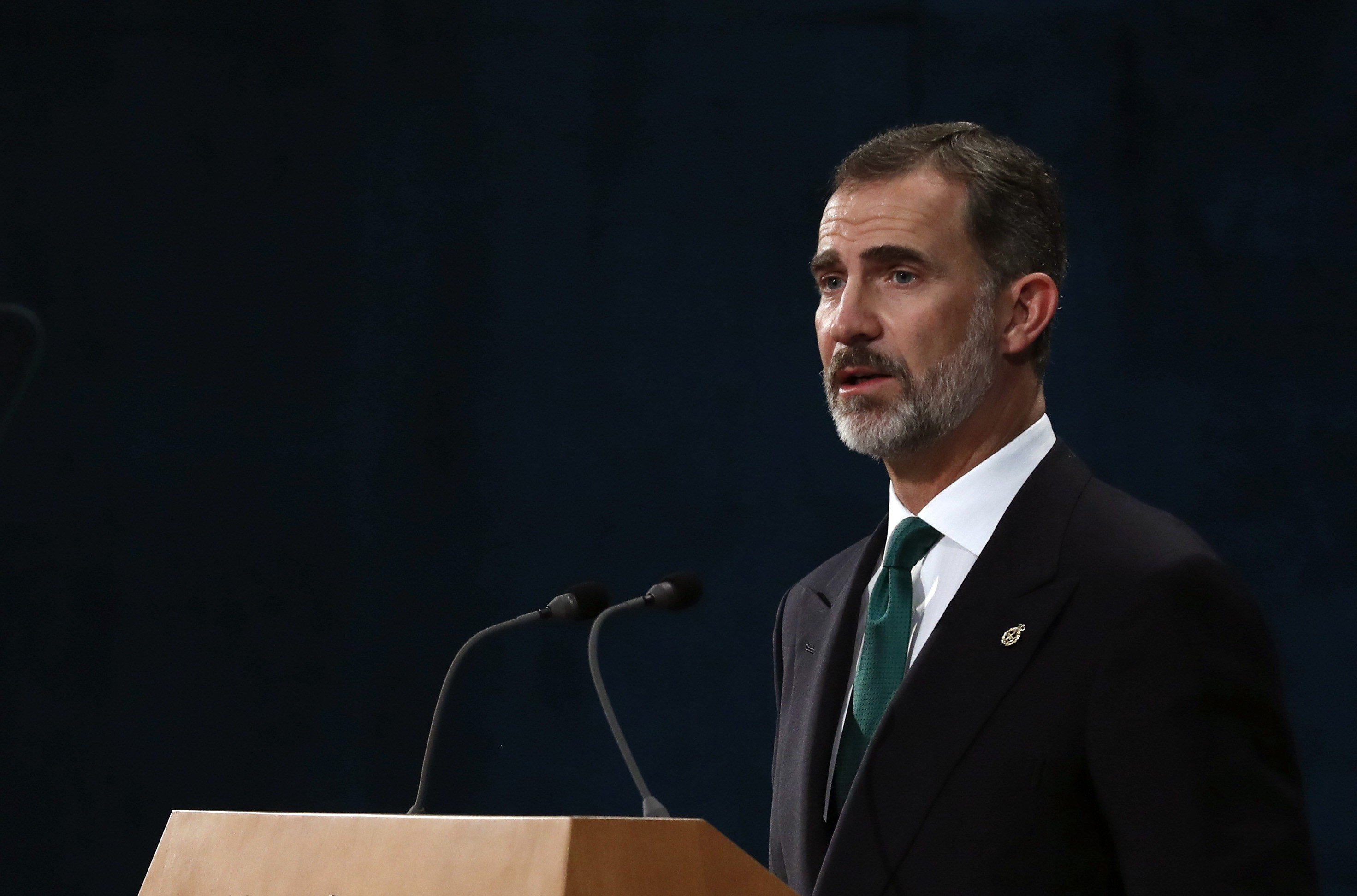 Spanish king Felipe VI on the "unacceptable secession attempt" in Catalonia