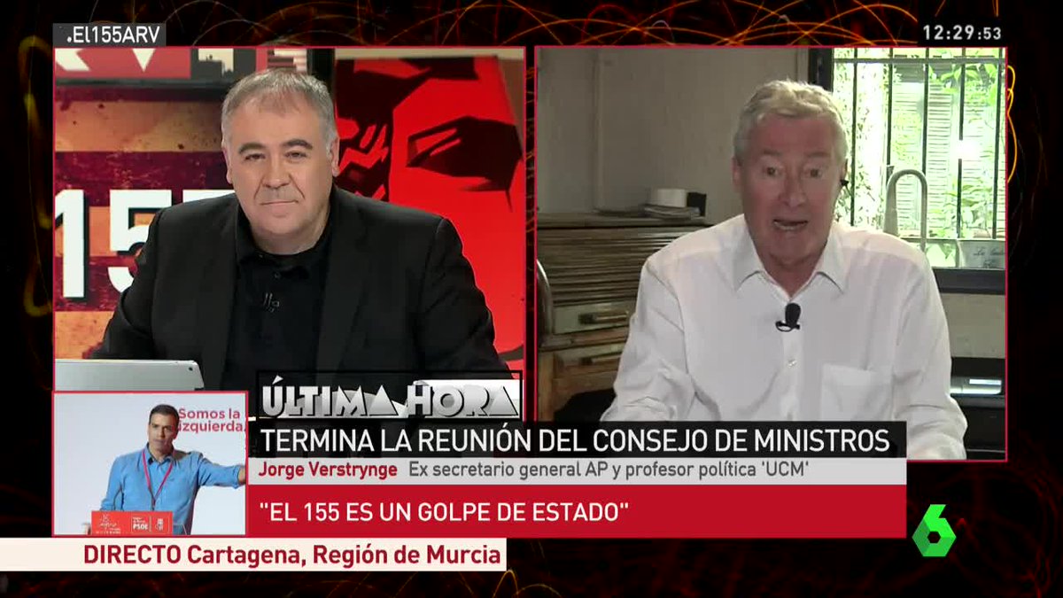 Verstrynge: "El 155 es un golpe de estado como el 23-F"