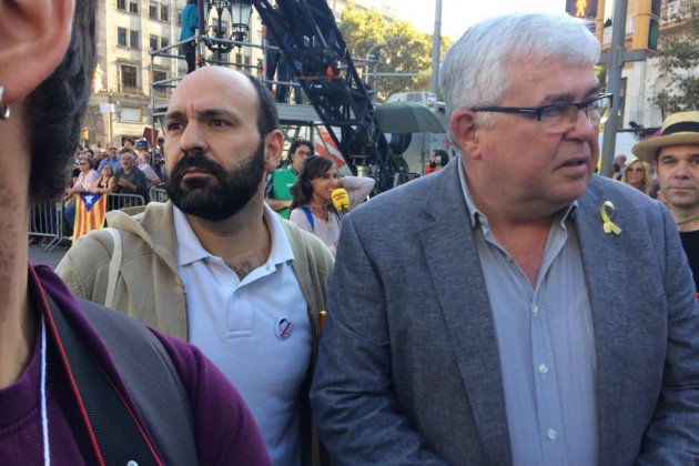 Alcoberro y Mauri manifestación Jordis Marta Lasalas