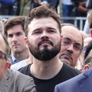 Rufián i Junqueras mani Jordis Mònica Pérez Rufián i Junqueras mani Jordis Mònica Pérez