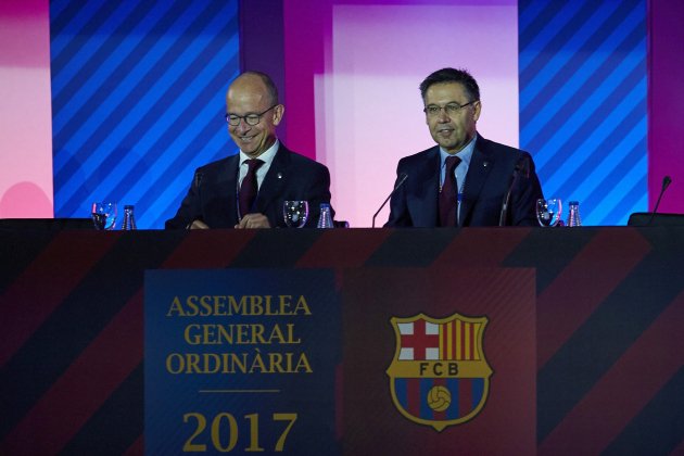 Assemblea compromissaris Josep Maria Bartomeu Jordi Cardoner Barça Efe
