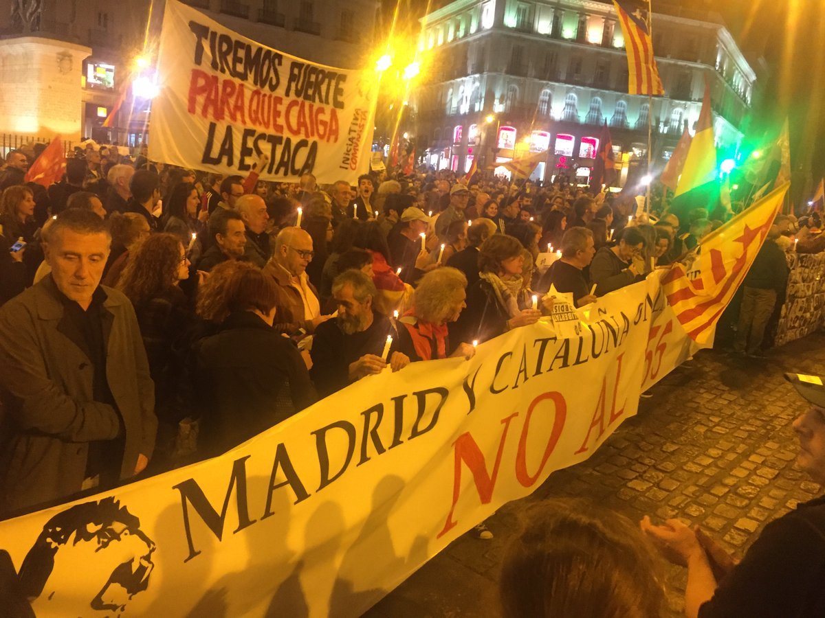 La Puerta del Sol de Madrid clama contra els presos polítics